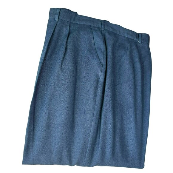 Lane Bryant Womens Blue Wool Blend Pants Plus Size 26 Lined Pleated JJ4054 - Picture 4 of 11